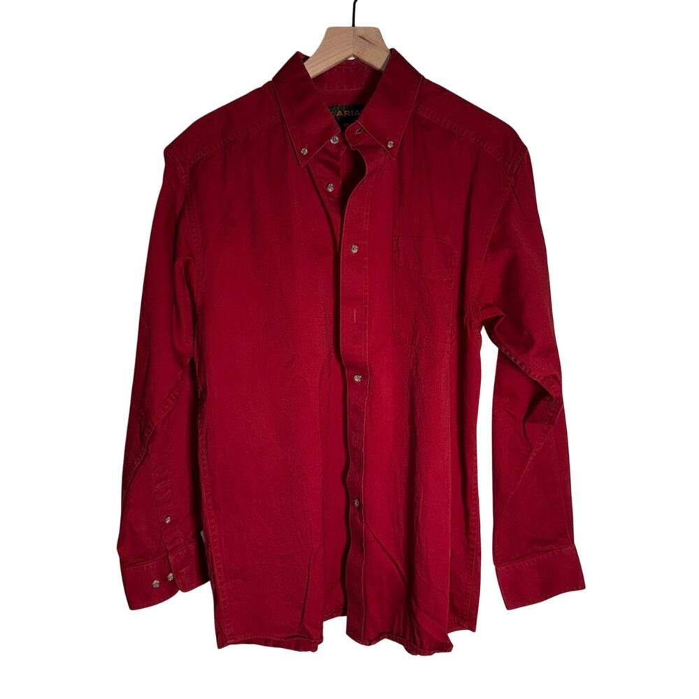 ARIAT men’s oversized rancher classic western cowboy rodeo button up shirt L